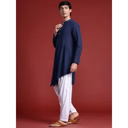 Anouk Tyohaar Collection Pure Cotton Pleated Asymmetric Kurta image 3