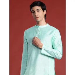 Anouk Tyohaar Collection Woven Design Mirror Work Kurta-picture-17