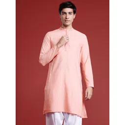 Anouk Tyohaar Collection Woven Design Straight Kurta with Thread Work-picture-12