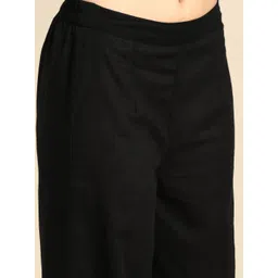 Anouk V-Neck Printed Pure Cotton Kurta with Palazzos image 3