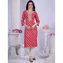 Anouk Women Bandhani Printed Kurta-image-5