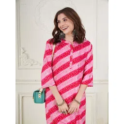 Anouk Women Bandhani Printed Kurta-image-6