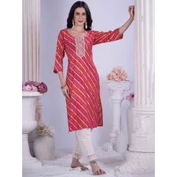 Anouk Women Bandhani Printed Kurta image 5
