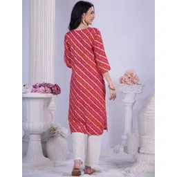 Anouk Women Bandhani Printed Kurta image 4
