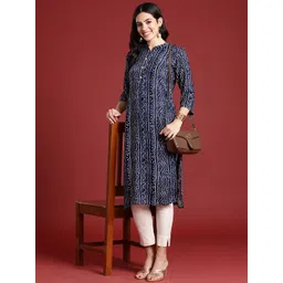 Anouk Women Bandhani Printed Straight Kurta-picture-28