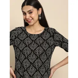 Anouk Women Bandhani Printed Straight Kurta-picture-25