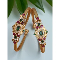 Anouk Women Brass Gold-Plated Adjustable Bangles-picture-22