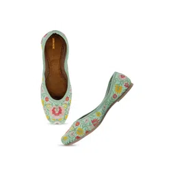Anouk Women Embellished Ethnic Mojaris with Embroidered Flats image 2