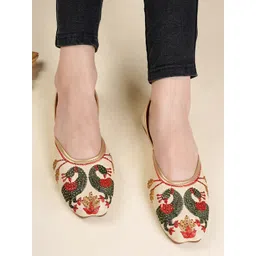 Anouk Women Embellished Mojaris Flats-picture-17