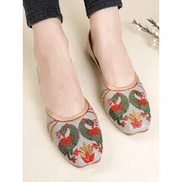 Anouk Women Embellished Mojaris Flats-picture-18