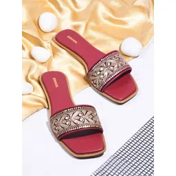 Anouk Women Embellished Open Toe Flats-picture-17