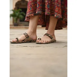 Anouk Women Embellished Party One Toe Flats-picture-19