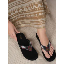 Anouk Women Embellished Party Open Toe Flats-picture-38