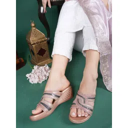 Anouk Women Embellished Wedge Sandals image 1