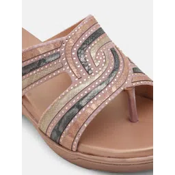 Anouk Women Embellished Wedge Sandals image 5