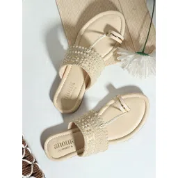 Anouk Women Ethnic Embellished One Toe Flats-picture-19