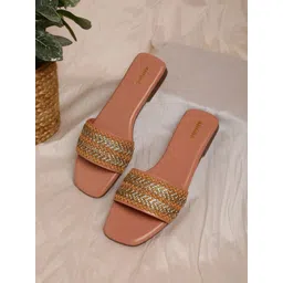 Anouk Women Ethnic Embellished Open Toe Flats-picture-10