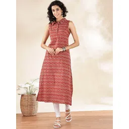 Anouk Women Ethnic Motifs Printed Gotta Patti Kurta-picture-33
