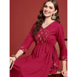 Anouk Women Ethnic Motifs Printed Regular Pure Cotton Kurta with Palazzos-picture-17