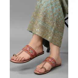 Anouk Women Ethnic T-Strap Flats-picture-27