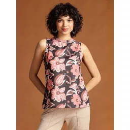 Anouk Women Floral Print Mandarin Collar Top-picture-25