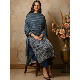 Anouk Women Floral Printed Panelled Kurta with Trousers & With Dupatta-picture-22