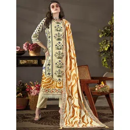 Anouk Women Floral Printed Regular Pure Cotton Kurta with Trousers & With Dupatta-picture-28