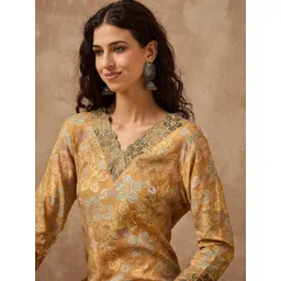 Anouk Women Floral Printed Thread Work Kurta-picture-39