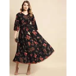 Anouk Women Floral Printed V-Neck Casual Dress-picture-35