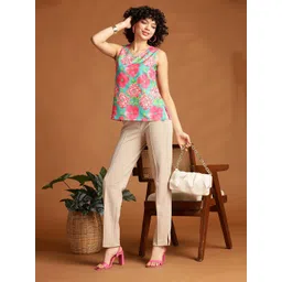 Anouk Women Floral Printed V Neck Top image 2