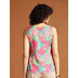 Anouk Women Floral Printed V Neck Top image 3