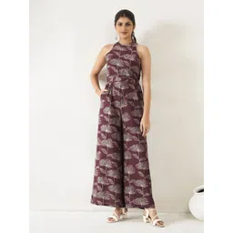 Anouk Women Floral Printed Waist Tie-Ups Basic Jumpsuit-picture-28