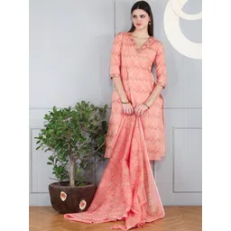 Anouk Women Floral Regular Pure Cotton Kurta with Trousers & With Dupatta-picture-31