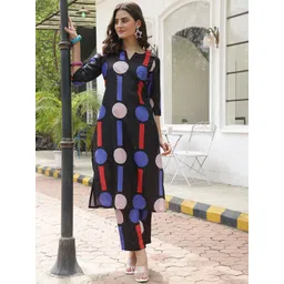 Anouk Women Geometric Printed Regular Kurta with Trousers-picture-23