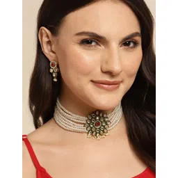 Anouk Women Gold-Plated Kundan Jewellery Set-picture-32