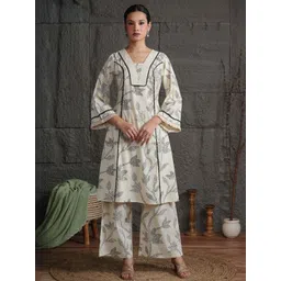 Anouk Women Off White Kurta Sets-picture-13