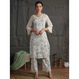 Anouk Women Off White Kurta Sets-picture-10
