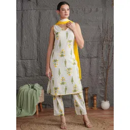 Anouk Women Off White Kurta Sets-picture-16