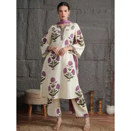 Anouk Women Off White Kurta Sets-picture-34