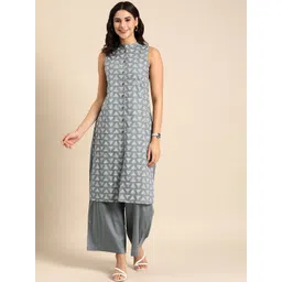 Anouk Women Printed Regular Kurta with Palazzos-picture-15