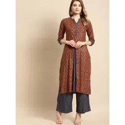 Anouk Women Printed Regular Kurta with Trousers-picture-14