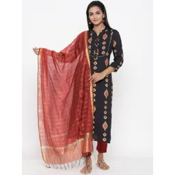 Anouk Women Printed Regular Kurta with Trousers & With Dupatta-picture-18