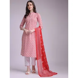 Anouk Women Printed Regular Pure Cotton Kurta with Trousers & Dupatta-picture-27