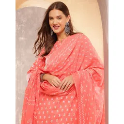 Anouk Women Pure Cotton Floral Printed Kurta with Trousers & With Dupatta-picture-35