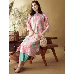 Anouk Women Tribal Printed Thread Work Chanderi Silk Kurta-picture-15