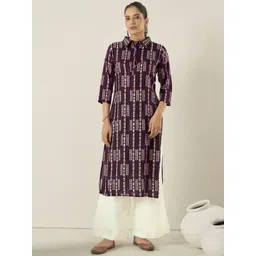 Anouk Women Tribal Printed Thread Work Kurta-picture-17