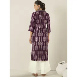 Anouk Women Tribal Printed Thread Work Kurta image 4