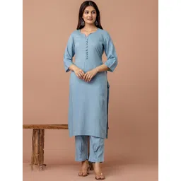 Anouk Women Viscose Rayon Straight Kurtas-picture-38