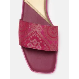 Anouk Women Woven Design Ethnic Open Toe Flats image 5