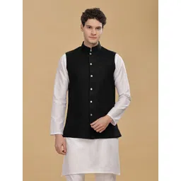 Anouk Woven Cotton Nehru Jacket-picture-38